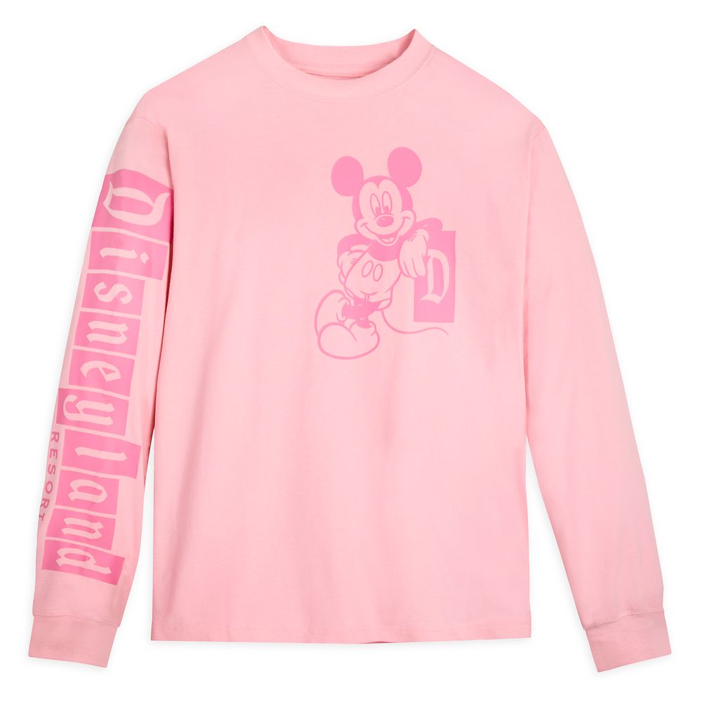 Mickey Mouse Piglet Pink Long Sleeve T-Shirt for Adults – Disneyland | shopDisney