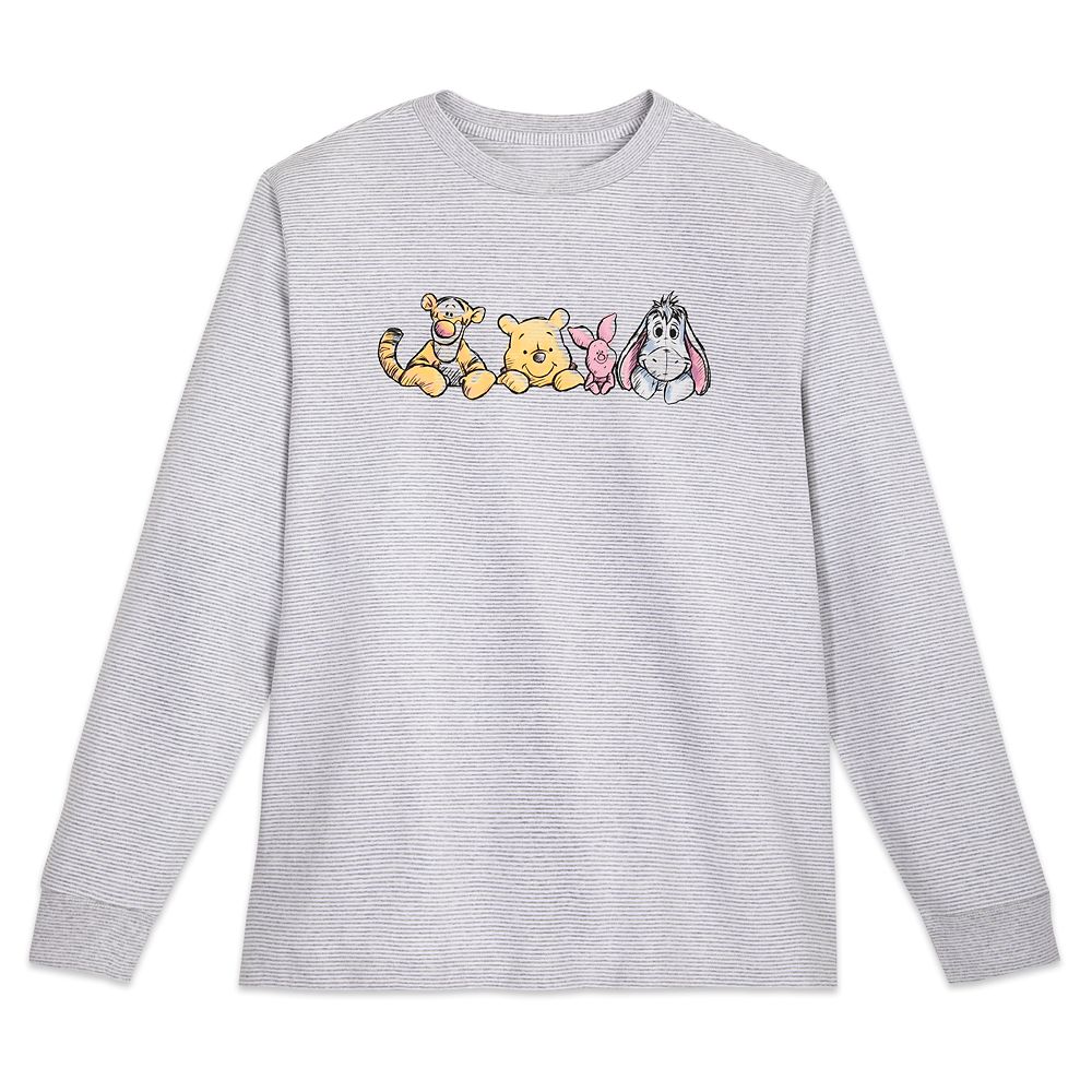 Winnie the Pooh and Pals Long Sleeve Striped T-Shirt for Men – Buy Now