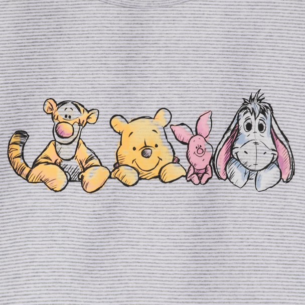 Winnie the Pooh and Pals Long Sleeve Striped T-Shirt for Men