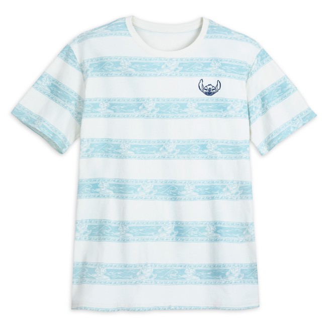 Stitch Striped Tee for Adults