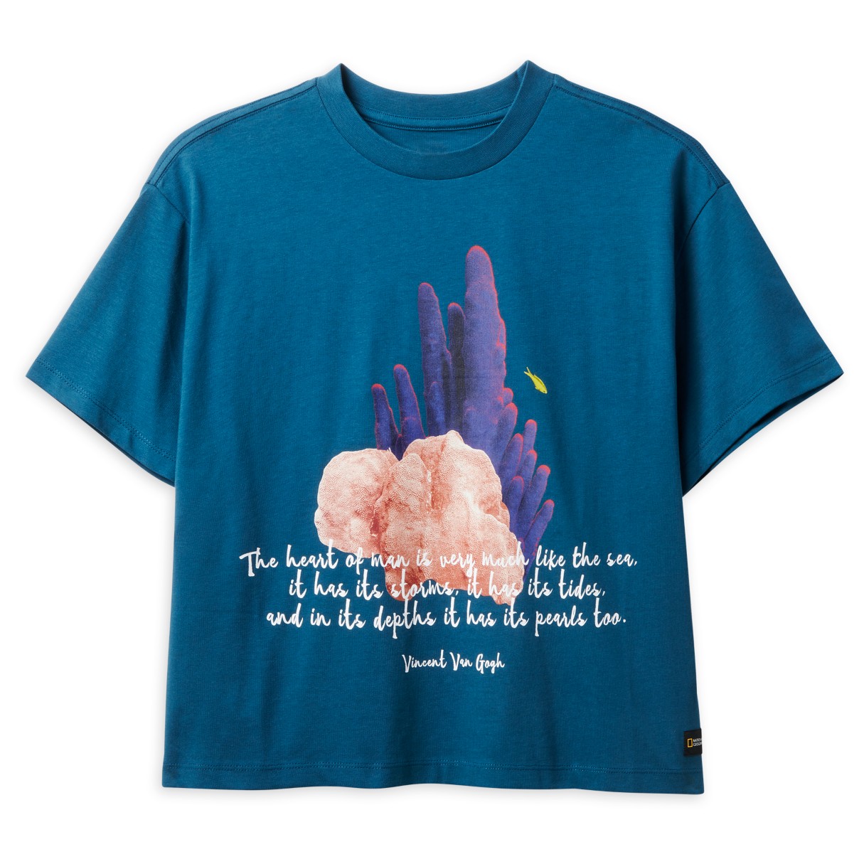 National Geographic Coral T-Shirt for Women – Navy