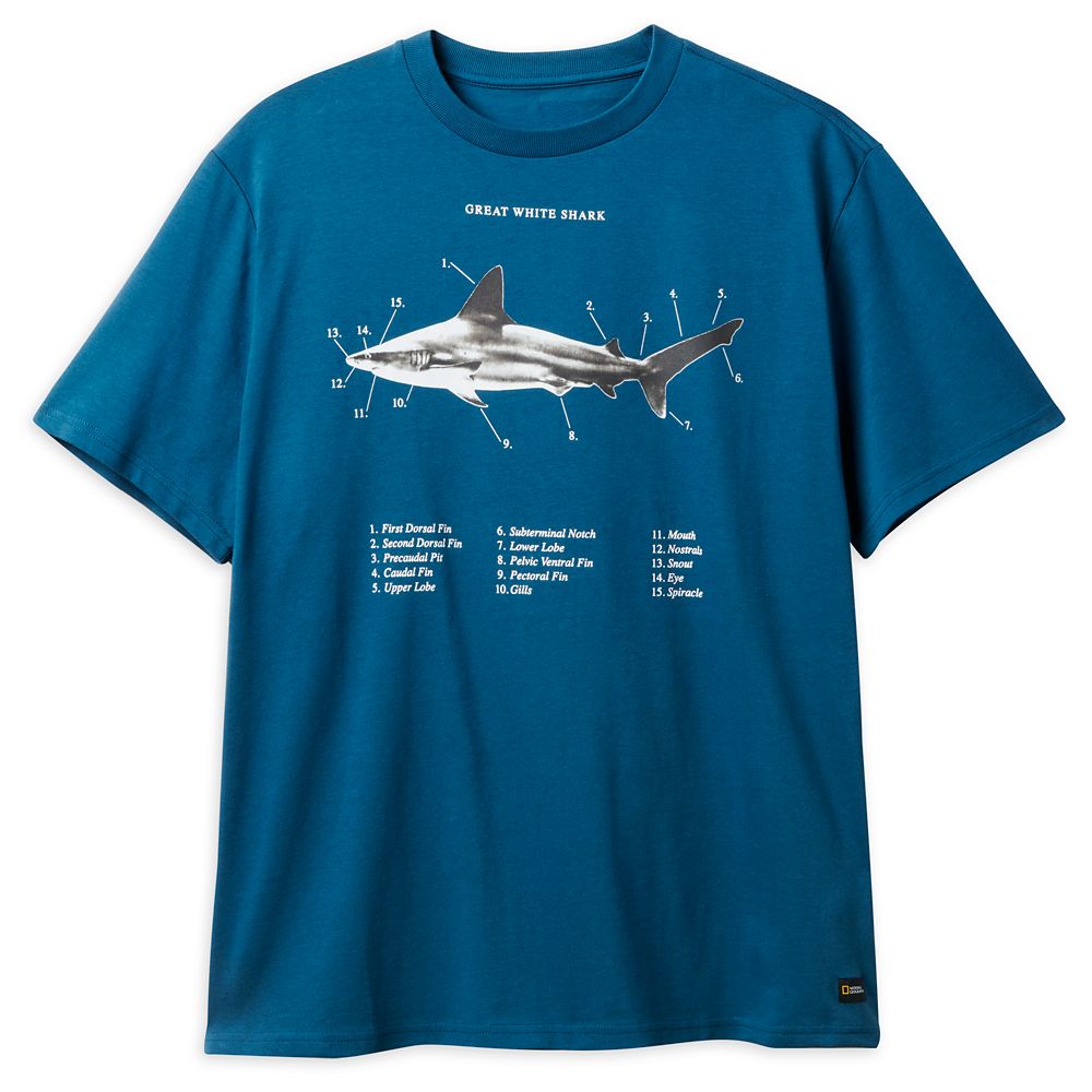 National Geographic Great White Shark T-Shirt for Adults – Buy Now