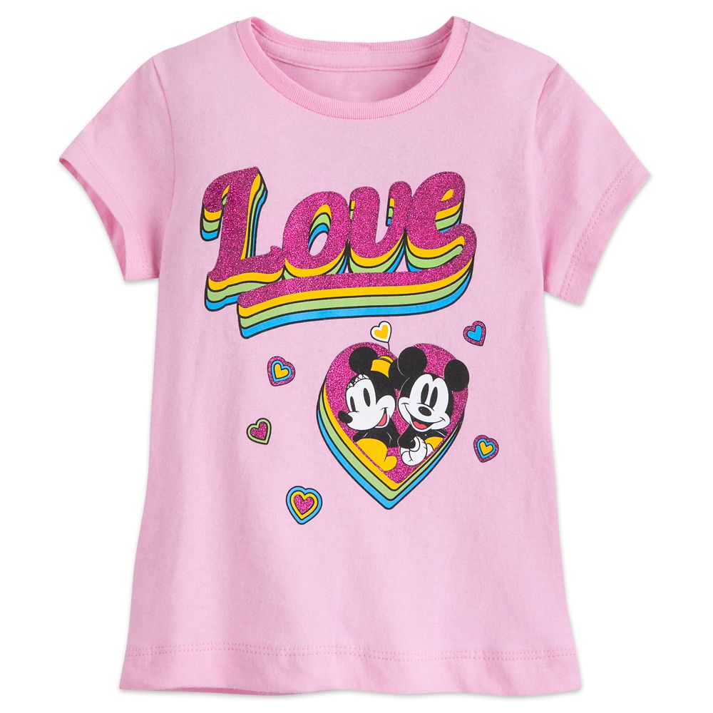 Mickey and Minnie Mouse Love T-Shirt for Girls