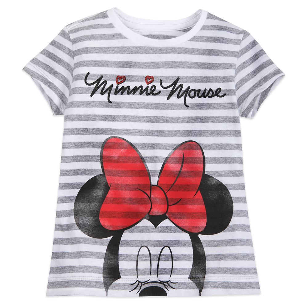 Minnie Mouse Striped T-Shirt for Girls