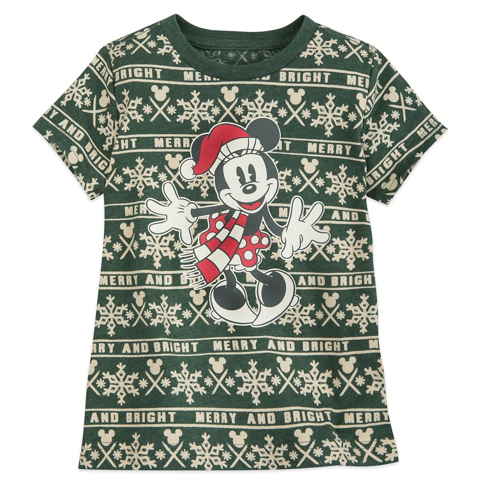 Minnie Mouse Holiday Cheer T-Shirt for Girls