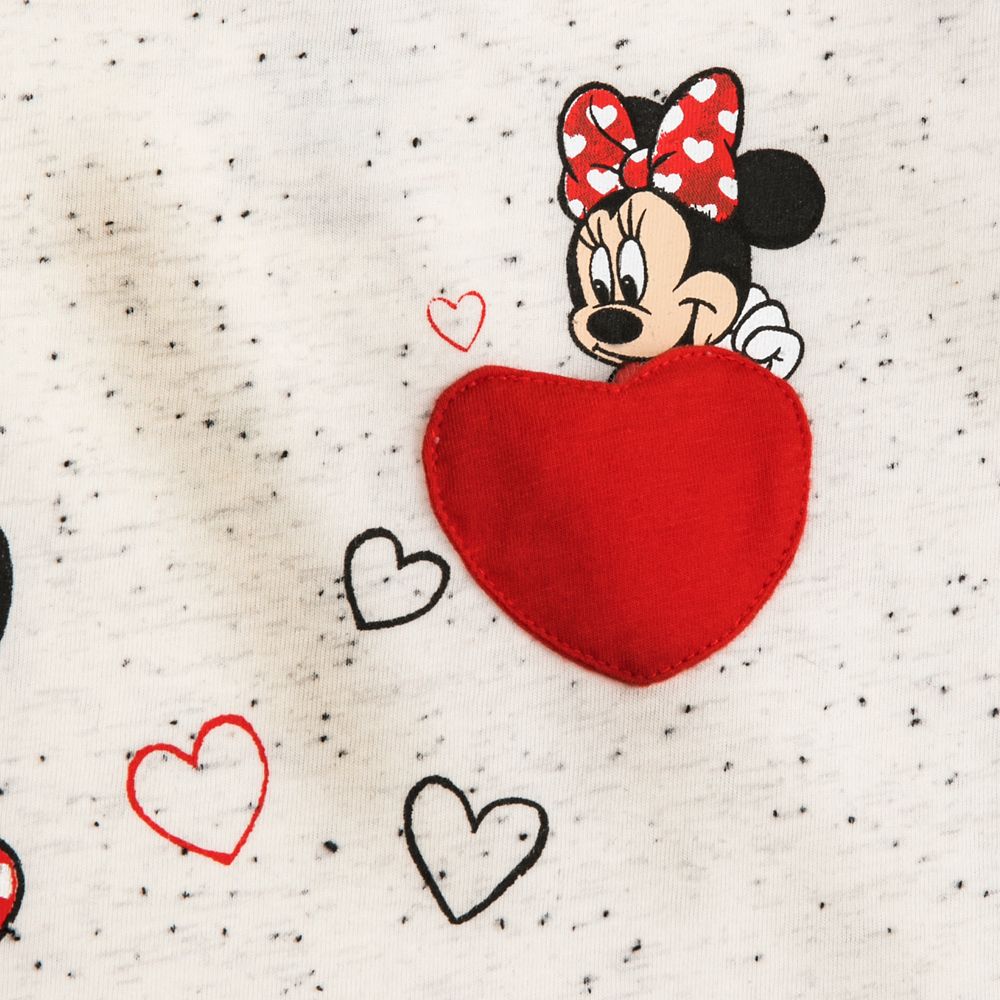 Mickey and Minnie Mouse Heart Balloon T-Shirt for Girls