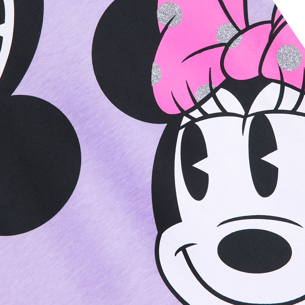 Mickey and Minnie Faces T-Shirt for Girls