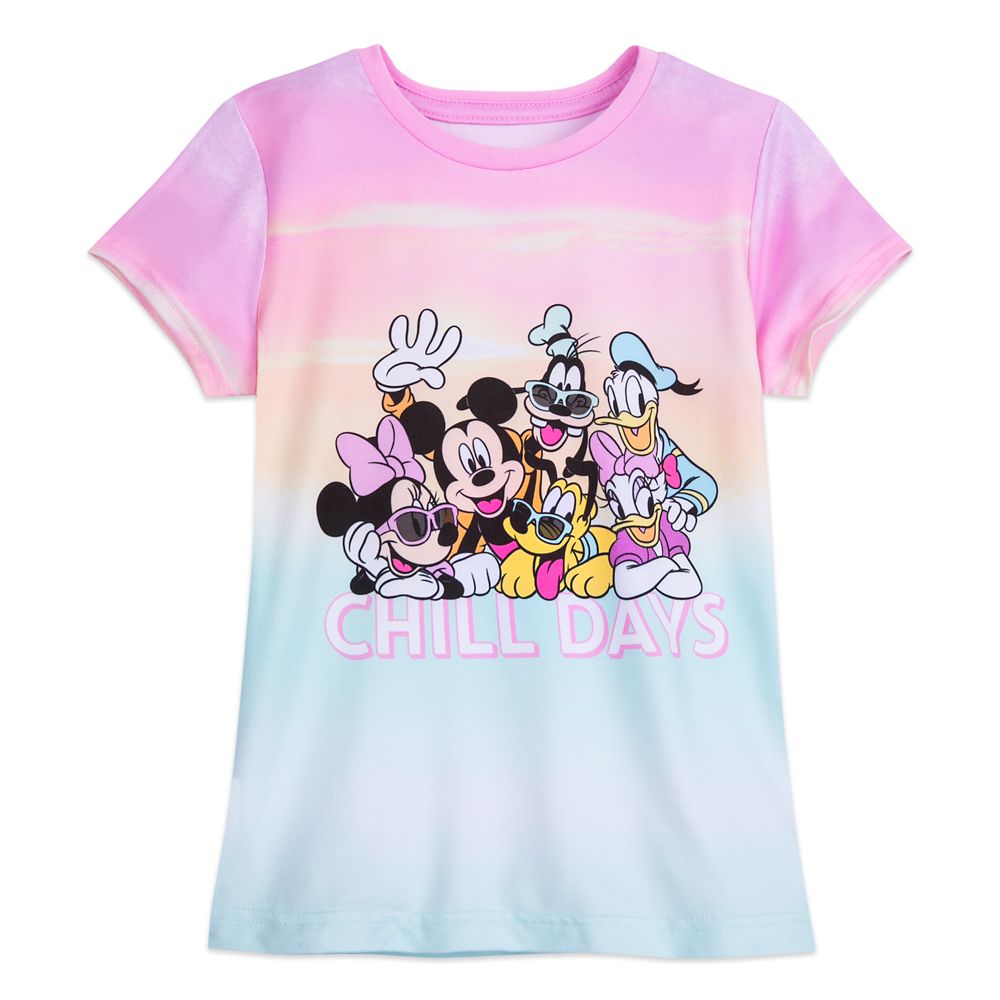 Mickey Mouse and Friends Dip Dye T-Shirt for Girls