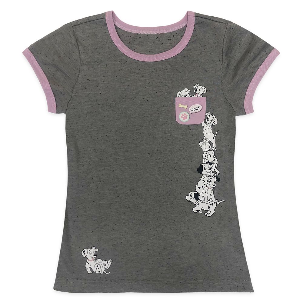 101 Dalmatians Pocket Ringer T-Shirt for Girls