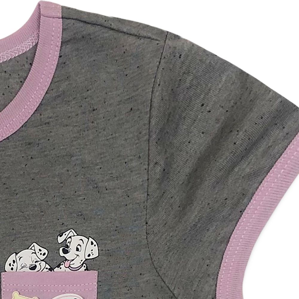 101 Dalmatians Pocket Ringer T-Shirt for Girls