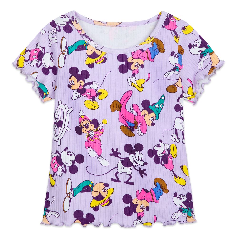 Mickey Mouse Through the Years Fashion T-Shirt for Girls