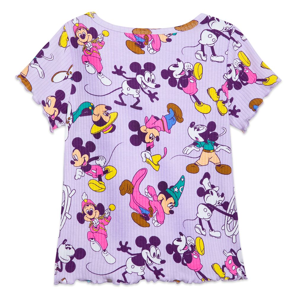 Mickey Mouse Through the Years Fashion T-Shirt for Girls