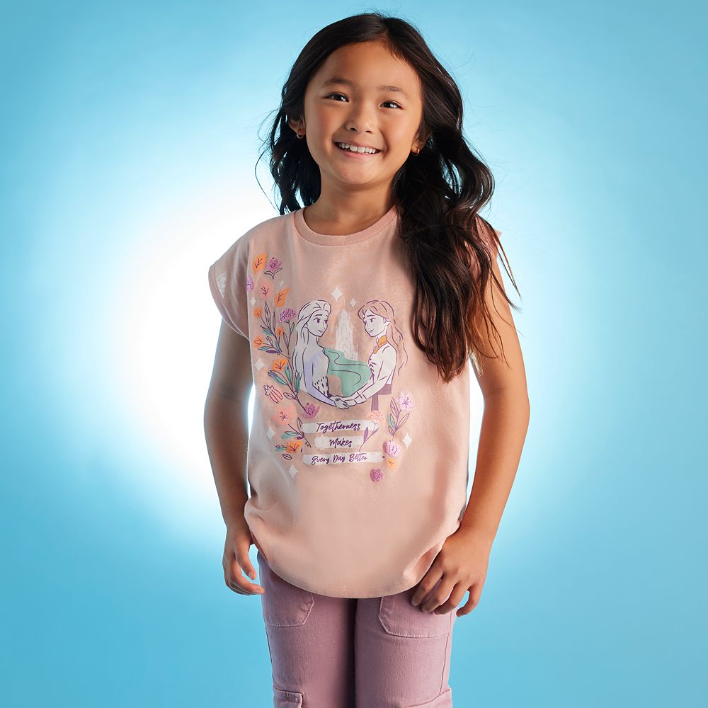 Anna and Elsa Fashion T-Shirt for Girls – Frozen