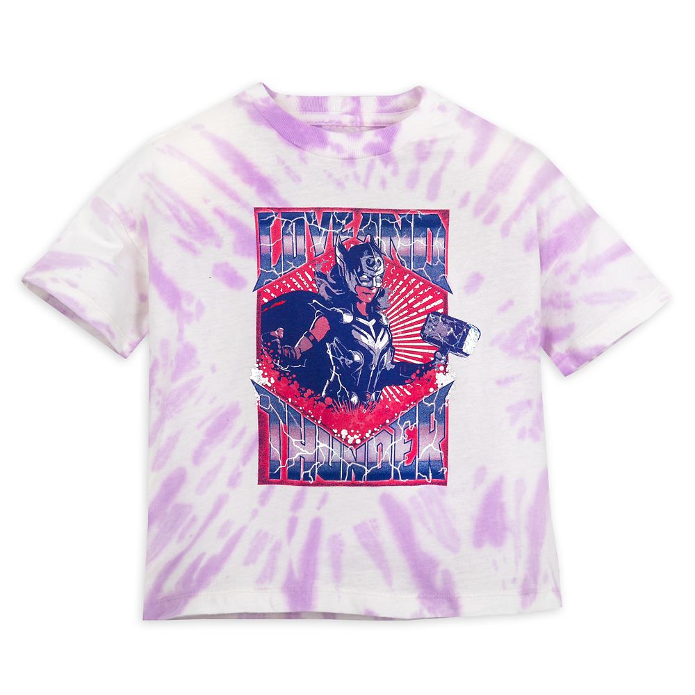 Mighty Thor Tie-Dye T-Shirt for Girls – Thor: Love and Thunder is available online for purchase