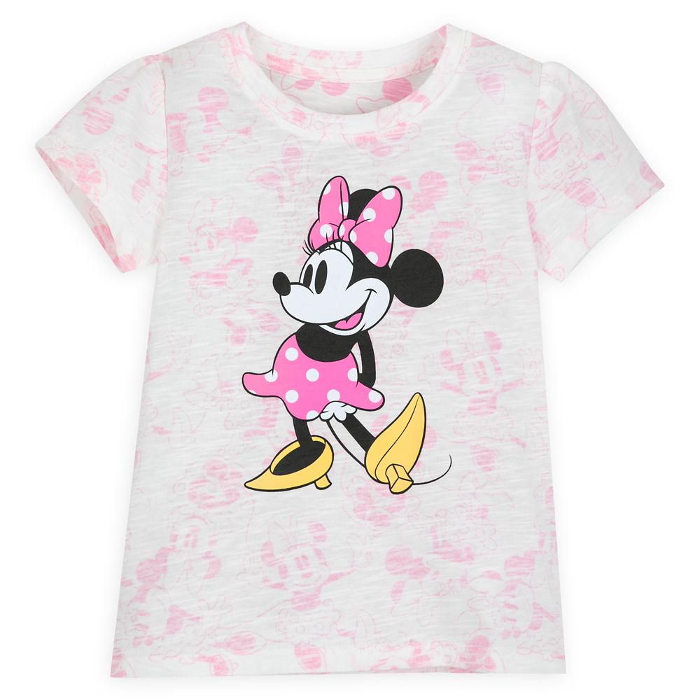 Minnie Mouse Allover Fashion T-Shirt for Girls