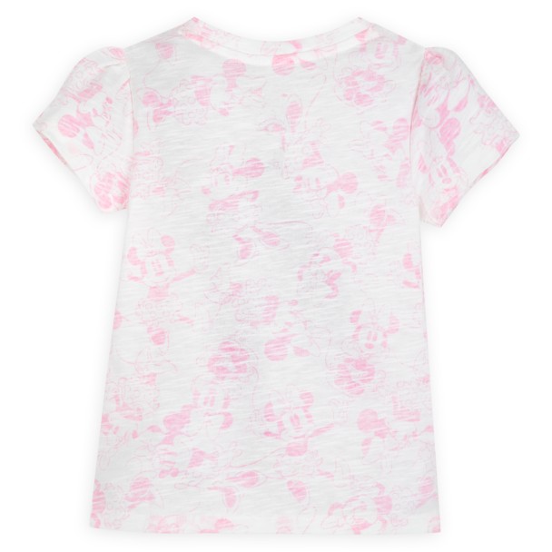 Minnie Mouse Allover Fashion T-Shirt for Girls