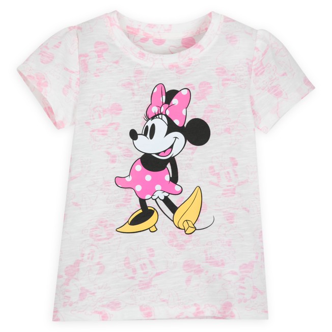 Minnie Mouse Allover Fashion T-Shirt for Girls