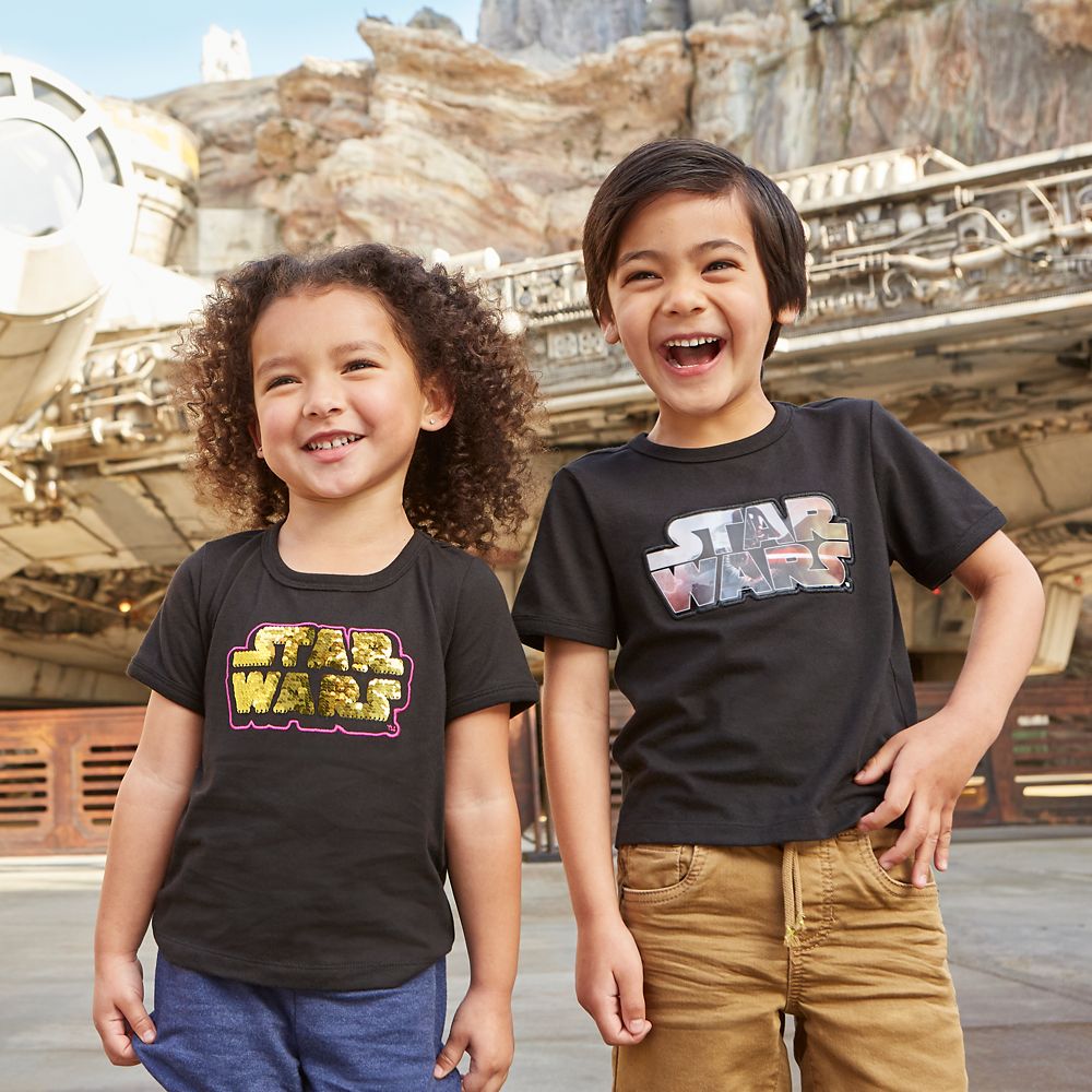 Star Wars Logo Flip Sequin T-Shirt for Girls