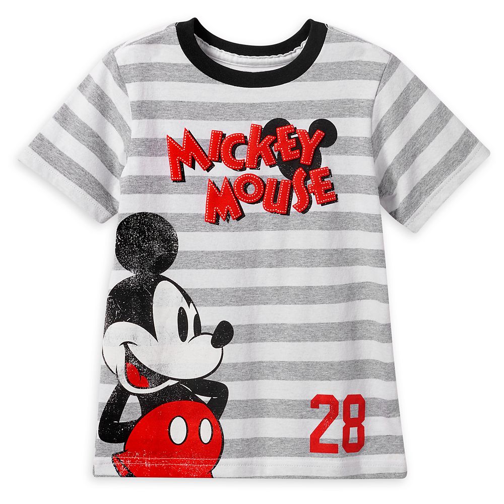 Mickey Mouse Striped T-Shirt for Boys