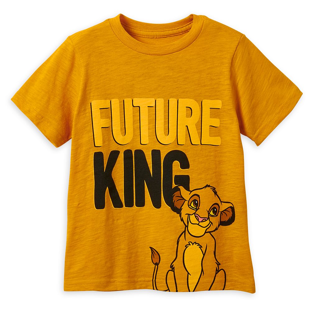 T-Shirt for Boys The Lion King Simba Disney Khaki Long Sleeved Top 