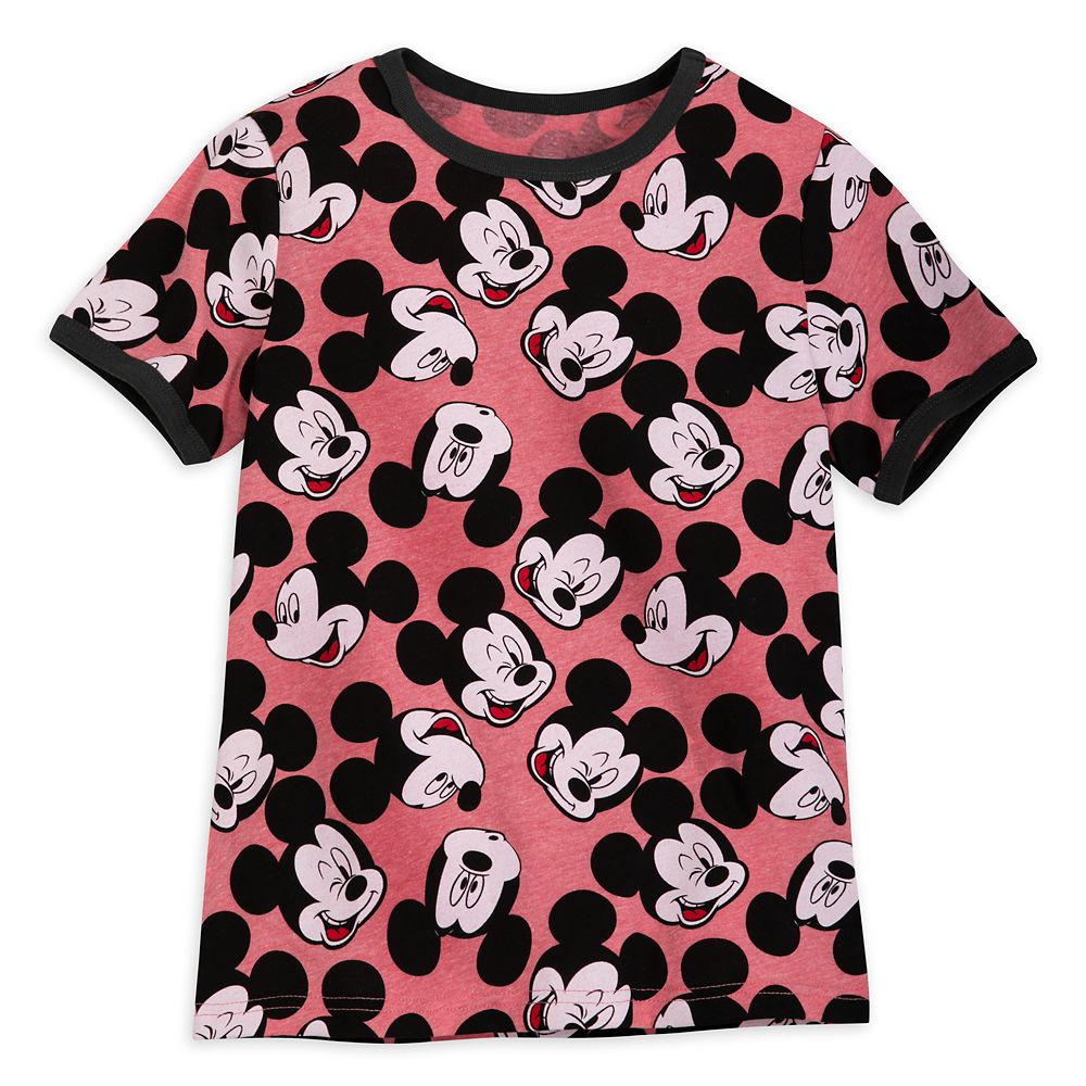 Mickey Mouse Allover Ringer T-Shirt for Kids