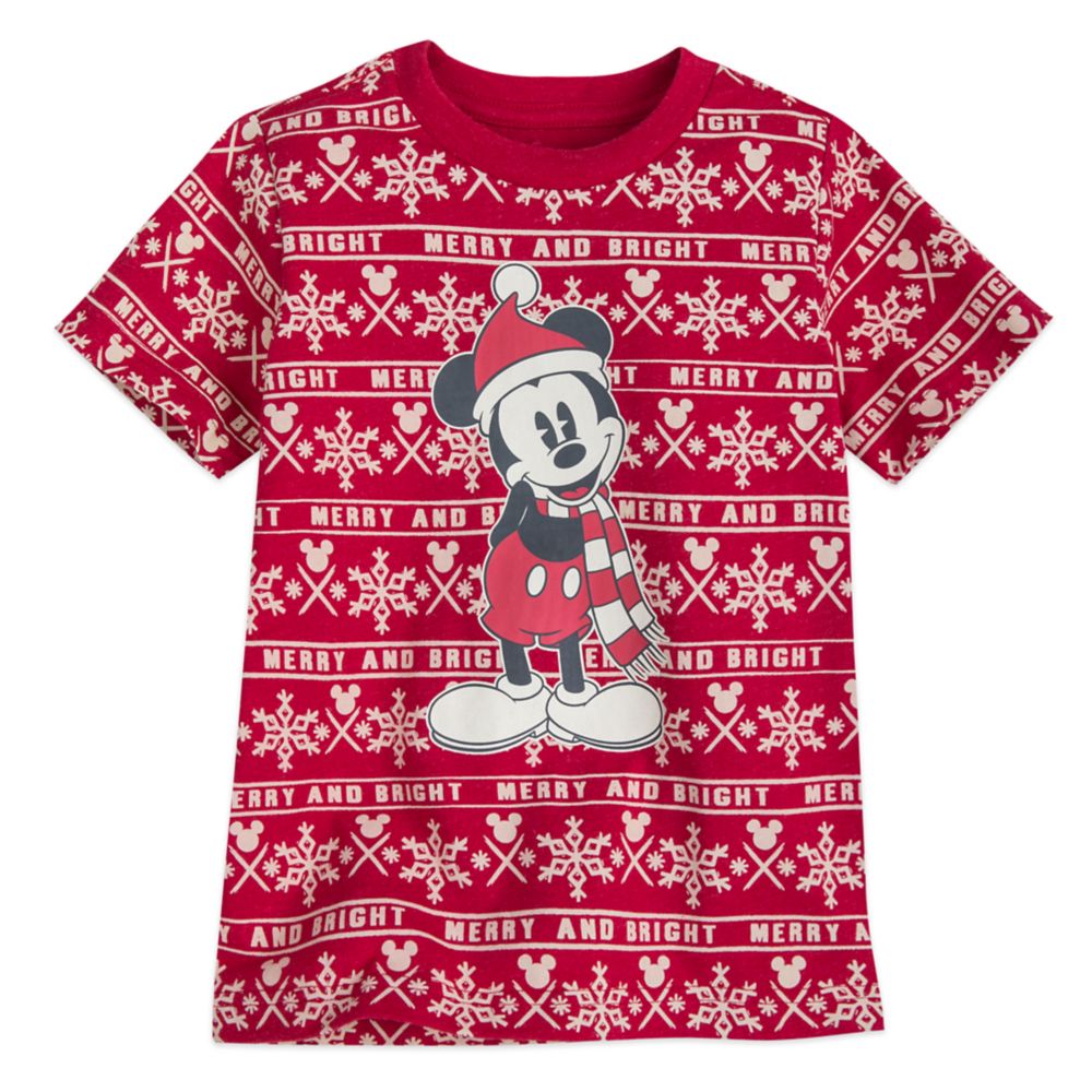 Mickey Mouse Holiday Cheer T-Shirt for Boys