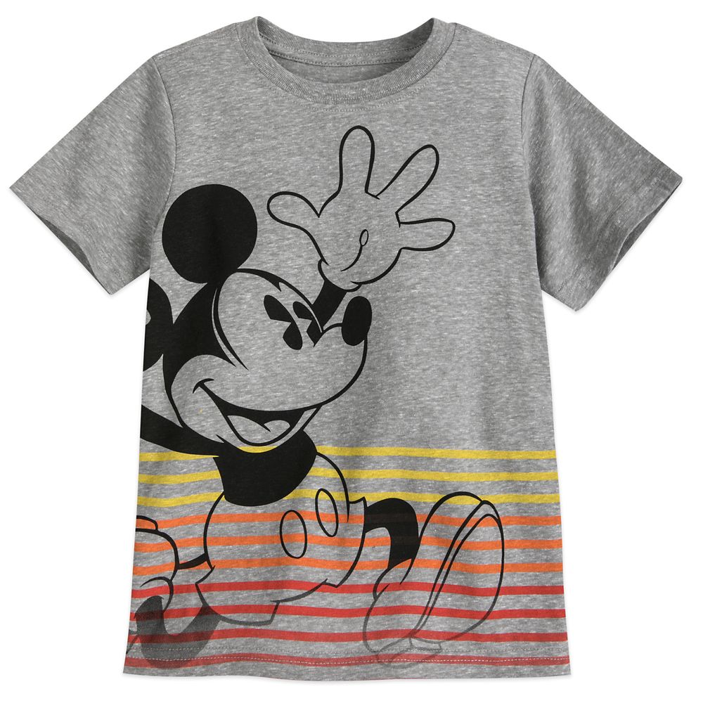 Mickey Mouse Striped T-Shirt for Boys
