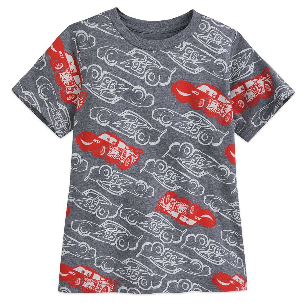 Lightning McQueen Print T-Shirt for Boys 