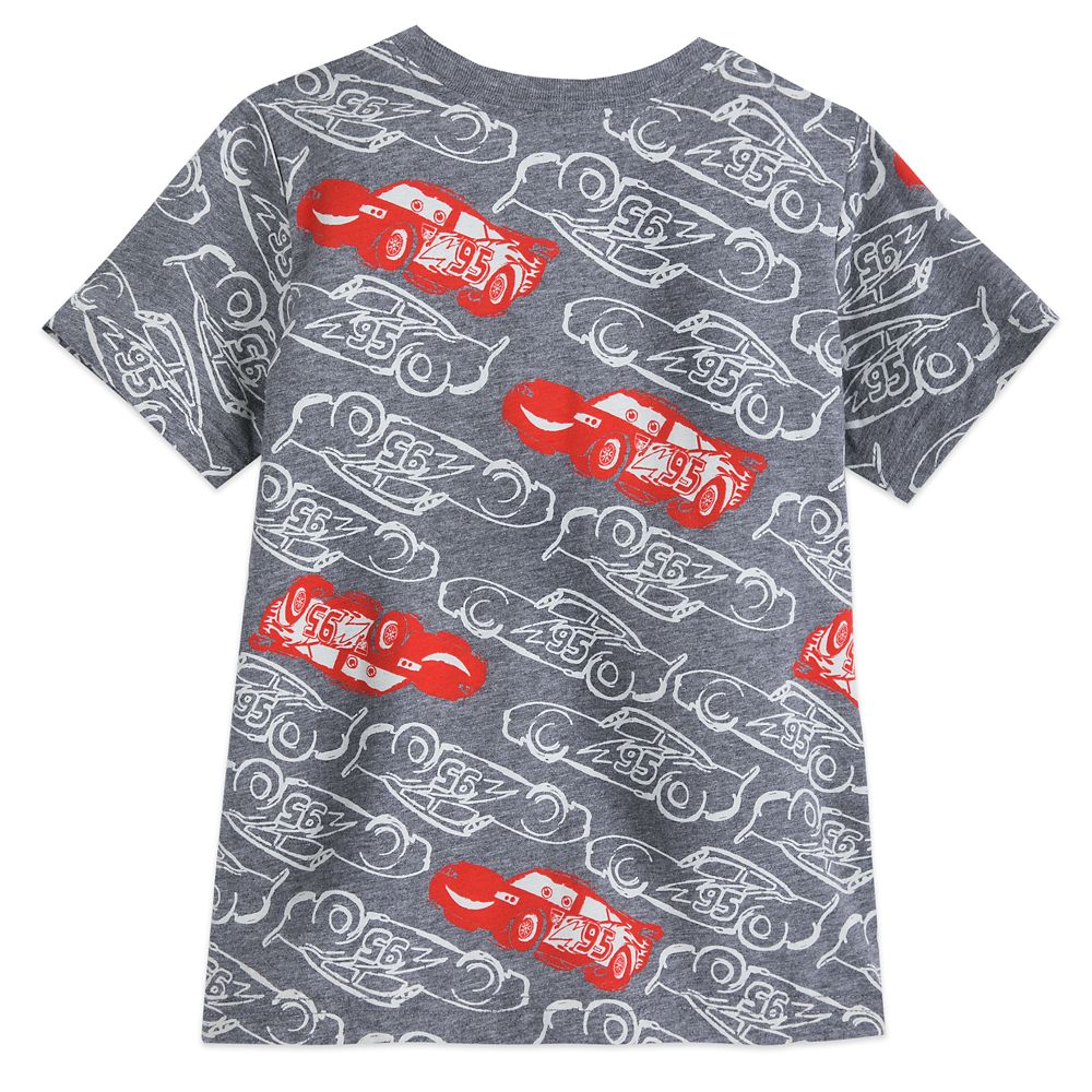 Lightning McQueen Print T-Shirt for Boys