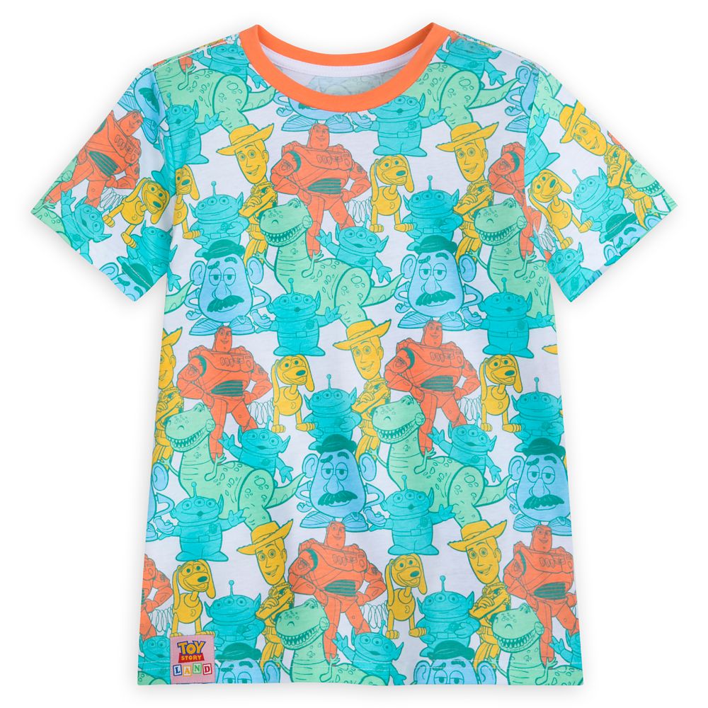 Toy Story Land Allover Ringer T-Shirt for Kids | shopDisney