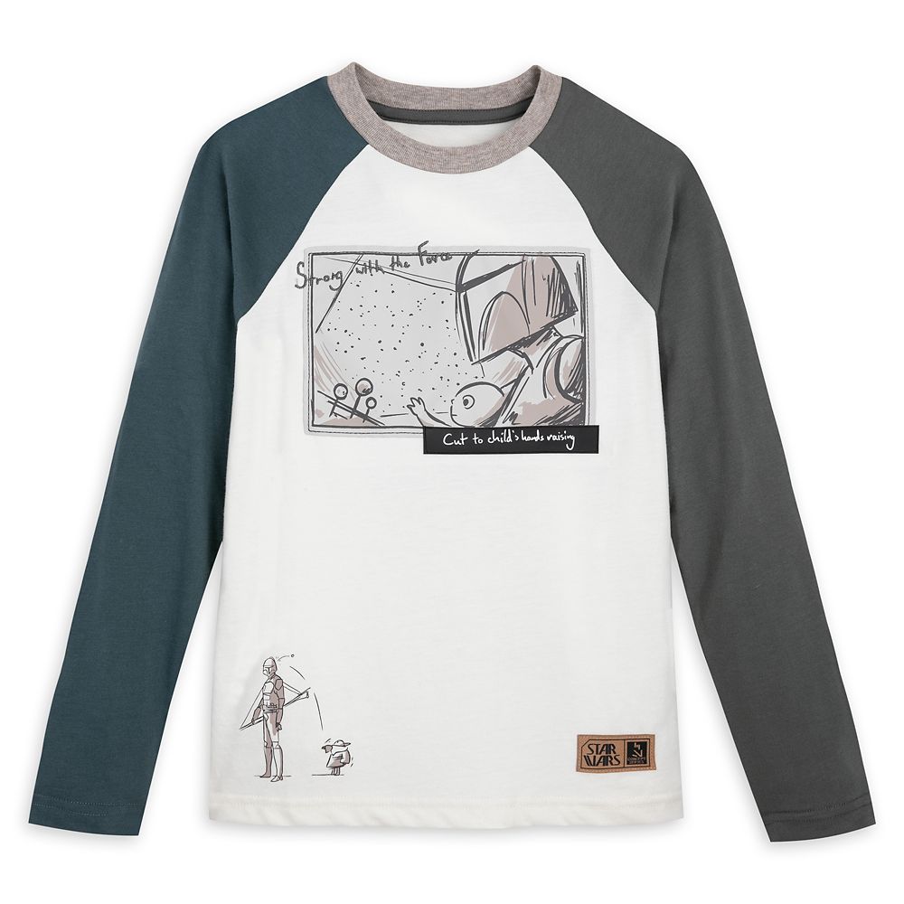 Mandalorian ”Strong with the Force” Raglan T-Shirt for Kids available online for purchase