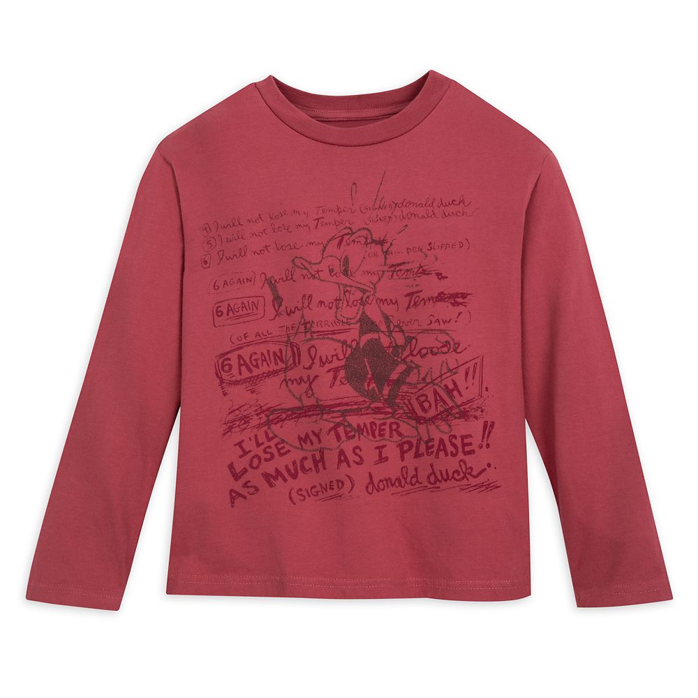 Donald Duck Vintage-Style Long Sleeve T-Shirt for Kids has hit the shelves for purchase