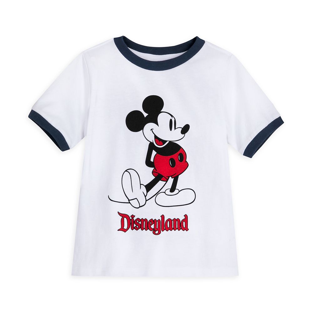 Mickey Mouse Classic Ringer T-Shirt for Kids  Disneyland  White