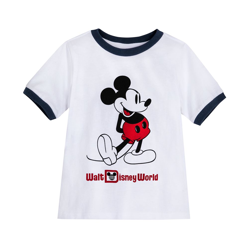 Mickey Mouse Classic Ringer T-Shirt for Kids – Walt Disney World – White – Get It Here