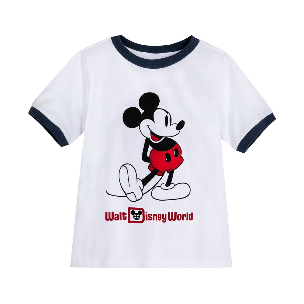 Disney Ladies Mickey Mouse Fashion Shirt - Ladies Classic Mickey Mouse  Clothing Mickey Mouse Baseball Jersey Tee