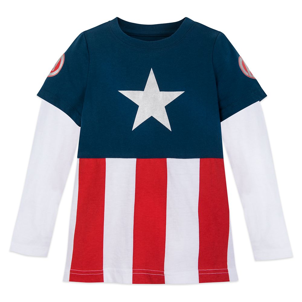 kids captain america shirt