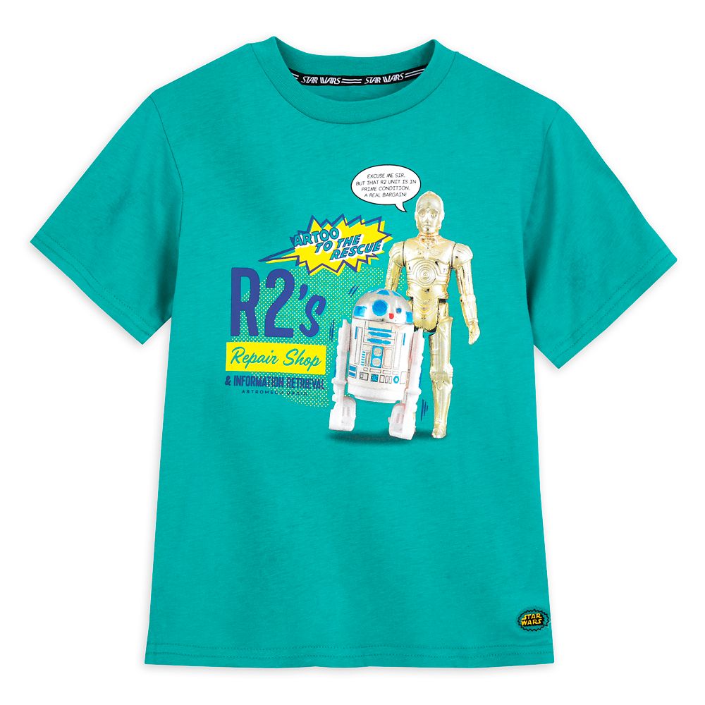 R2-D2 and C-3PO Action Figure T-Shirt for Kids – Star Wars