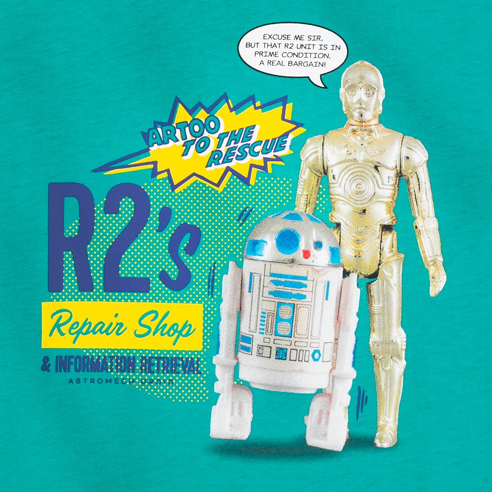 R2-D2 and C-3PO Action Figure T-Shirt for Kids – Star Wars