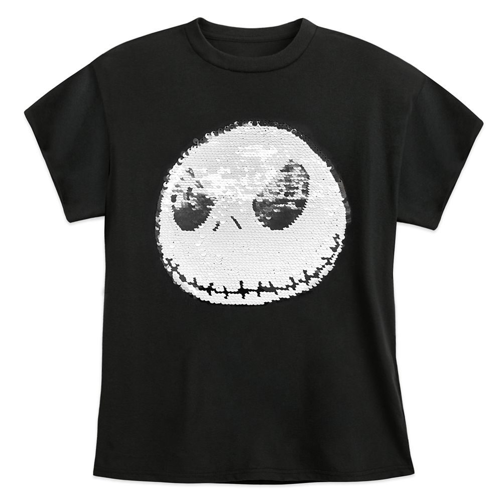 Jack Skellington Reversible Sequin T-Shirt for Kids – The Nightmare Before Christmas