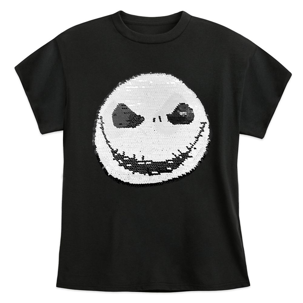 Jack Skellington Reversible Sequin T-Shirt for Kids – The Nightmare Before Christmas