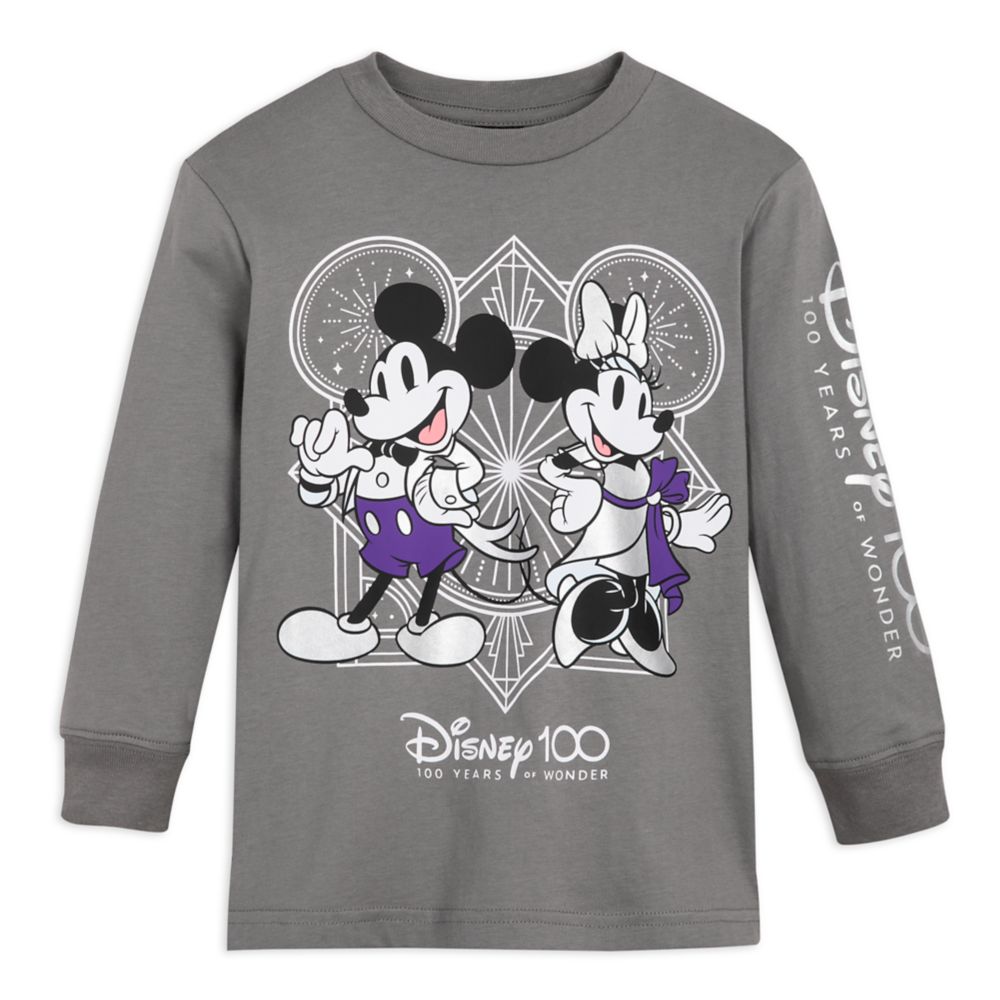 Mickey and Minnie Mouse Disney100 T-Shirt for Kids