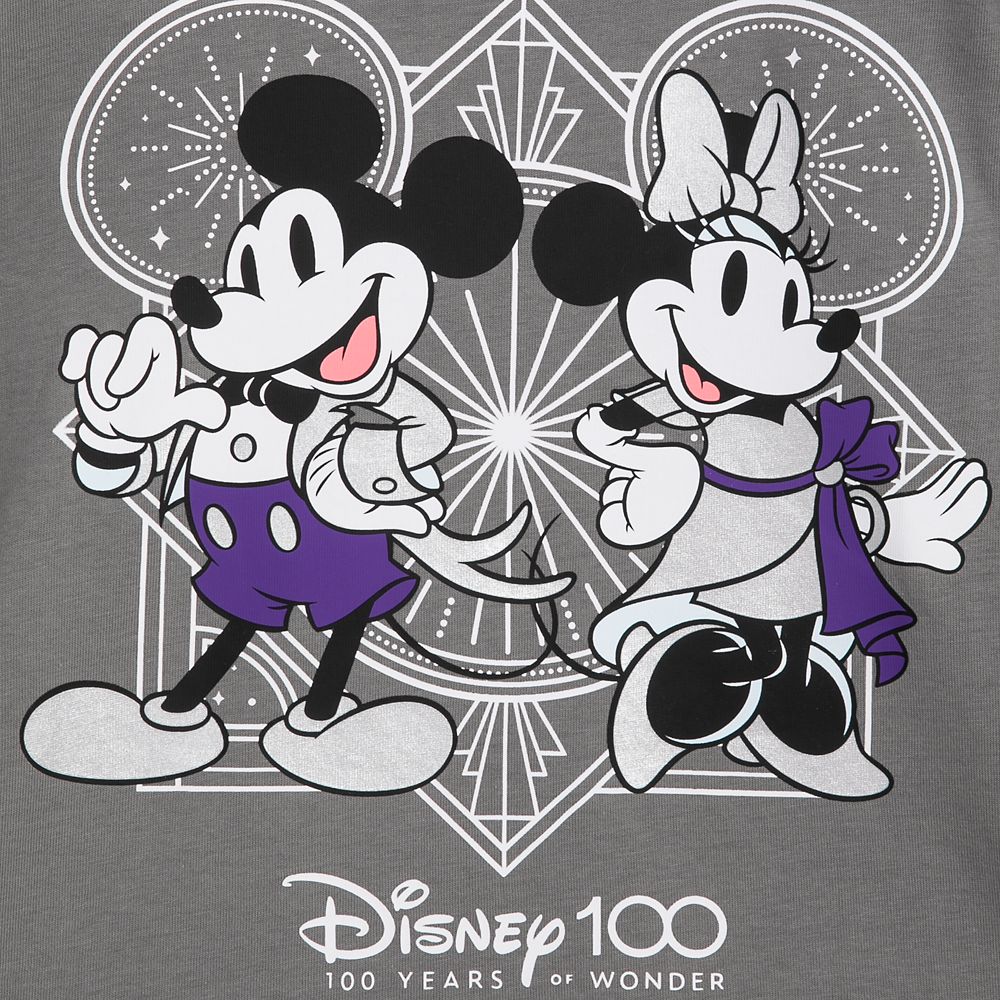 Mickey and Minnie Mouse Disney100 T-Shirt for Kids