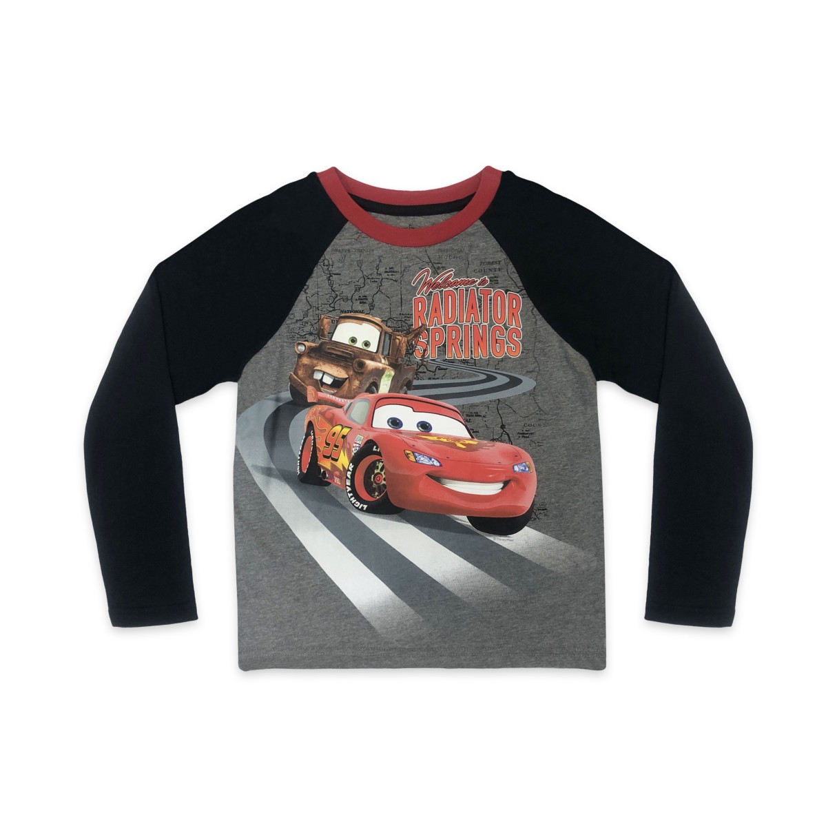 Cars Long Sleeve Baseball T-Shirt for Kids