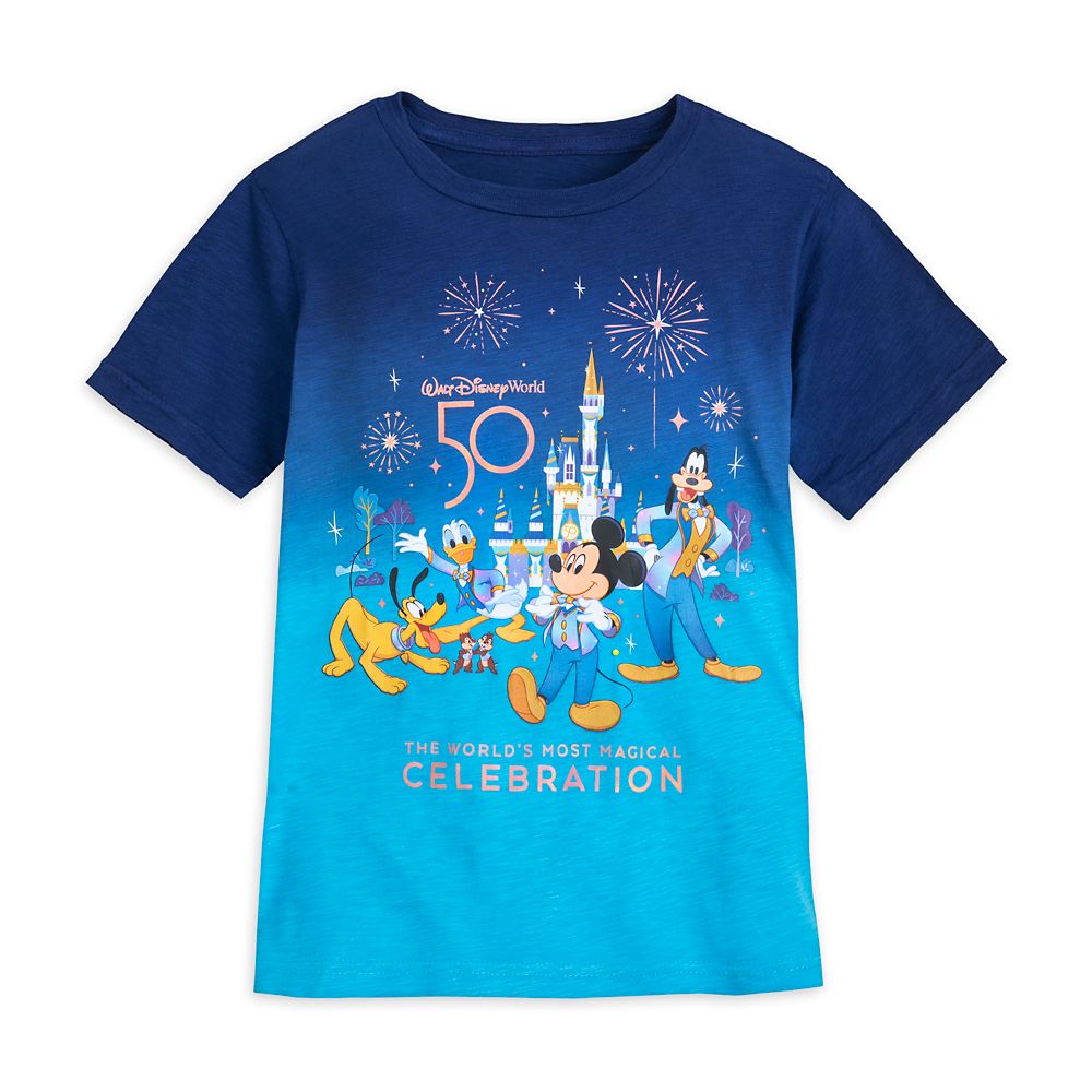  Walt Disney World 50th Anniversary Mickey and Friends T-Shirt :  Clothing, Shoes & Jewelry