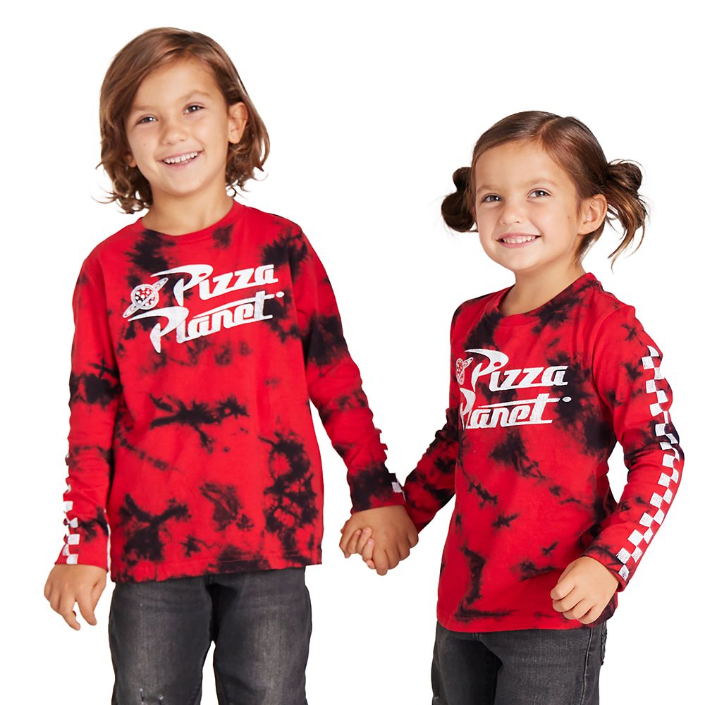 Pizza Planet Long Sleeve Tie Dye T-Shirt for Kids – Toy Story