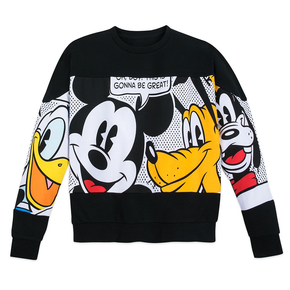 Bungalow Stapel Melodrama Mickey Mouse and Friends Pullover Sweater for Adults | shopDisney