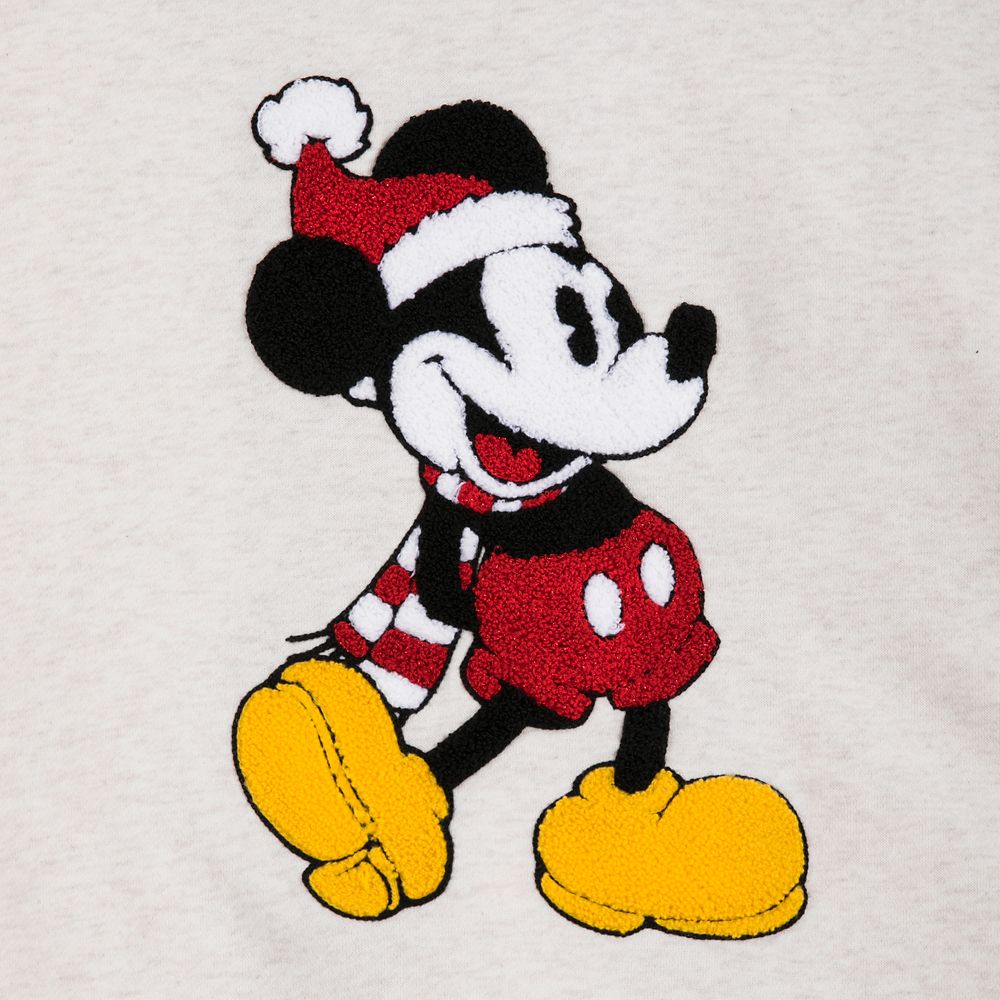 Mickey Mouse Heathered Holiday Pullover for Adults