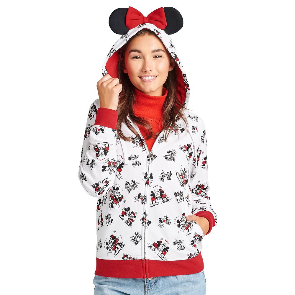 red minnie mouse hoodie