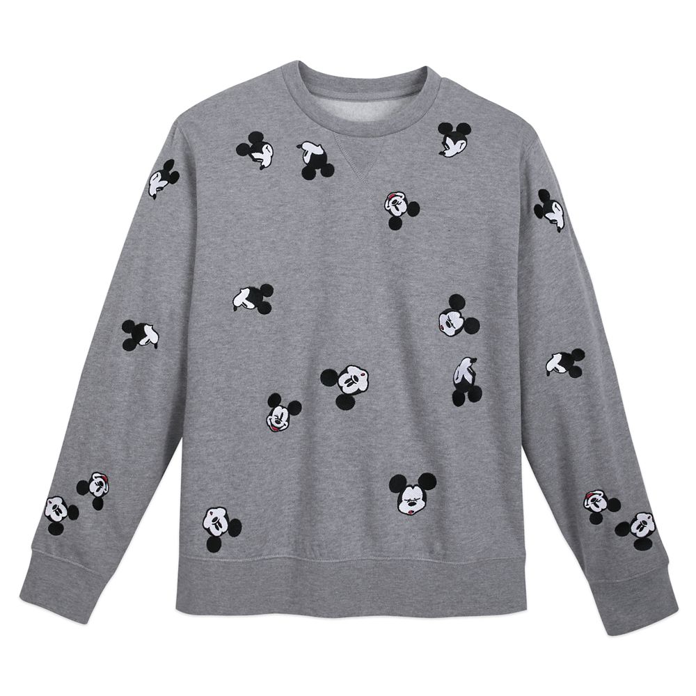 Mickey Mouse Pullover Sweater for Adults Gray Disney Store