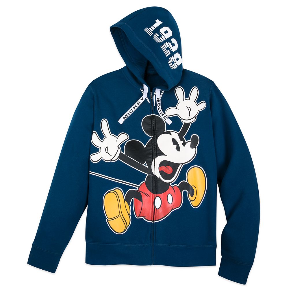 mickey zip up hoodie